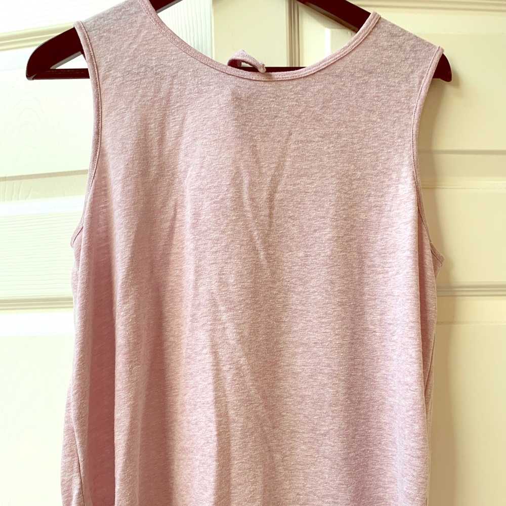 Lavender Old Navy top with tie back